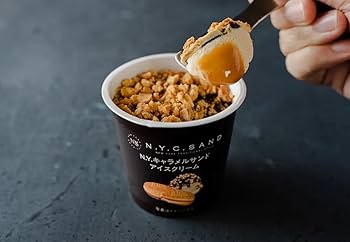 Amazon.co.jp: N.Y.キャラメルサンドアイスクリーム 6カップ